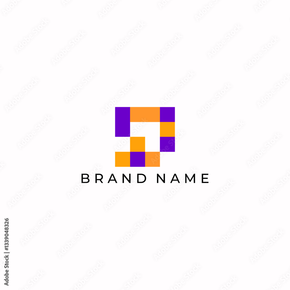ILLUSTRATION ABSTRACT SQUARE PIXEL TECH LOGO ICON TEMPLATE SIMPLE ORANG PURPLE COLOR DESIGN ELEMENT VECTOR ILLUSTRATION ABSTRACT SQUARE PIXEL TECH LOGO ICON TEMPLATE SIMPLE ORANG PURPLE COLOR DESIGN ELEMENT VECTOR