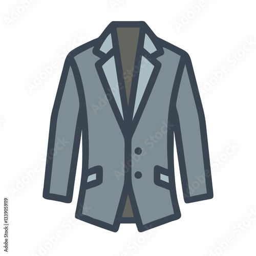 Gray formal blazer suit jacket