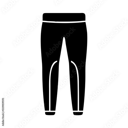Black jogger pants icon
