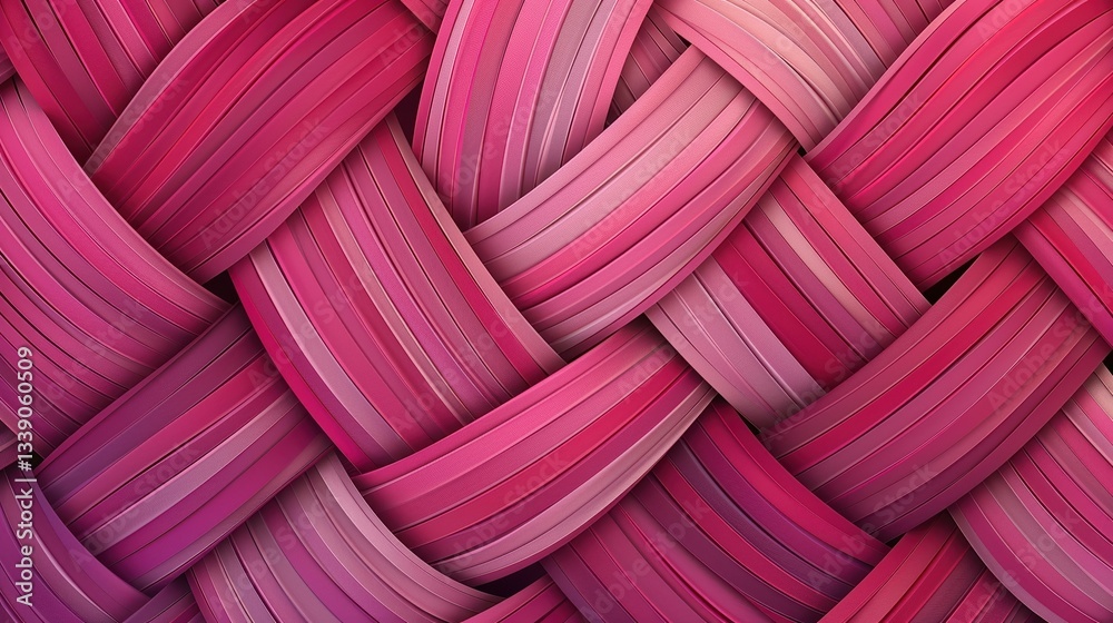 Intricate Pink Woven Abstract Pattern Design