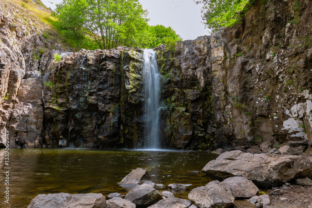 Obraz premium Ciseli waterfall in Aybasti district of Ordu in Turkey