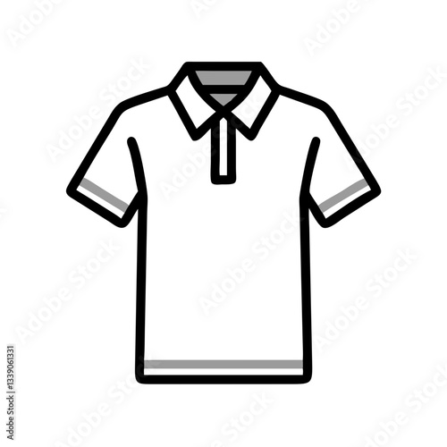 White polo shirt icon