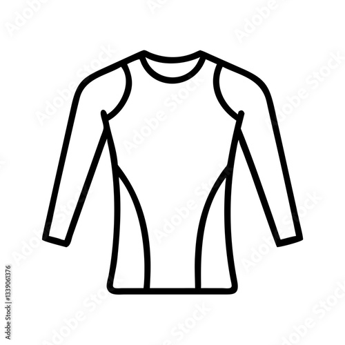 White long-sleeve sports shirt icon