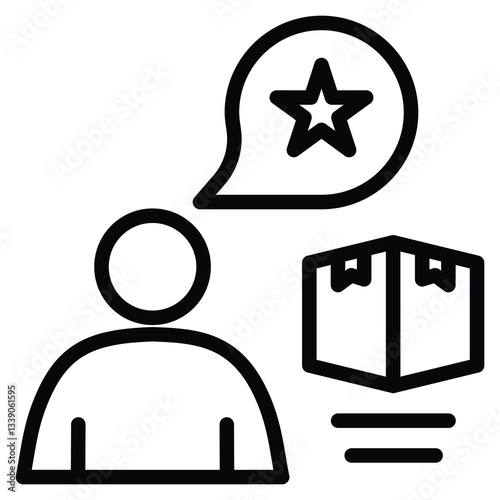 Customer Expectations icon line vector illustration
