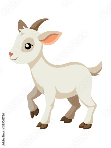 vector illustration of a cartoon deer