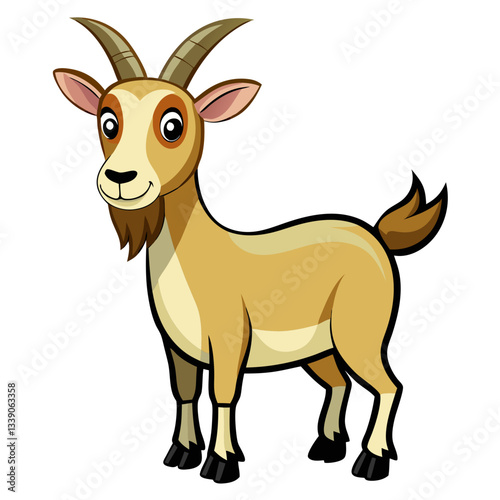 vector illustration of a cartoon deer