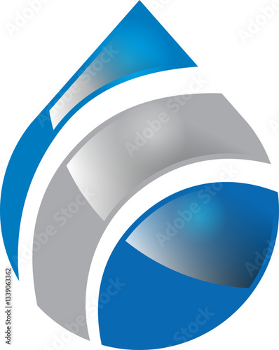 water drop liquid ecology logo. abstract design element