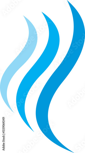water wave abstract company logo abstract blue waves
