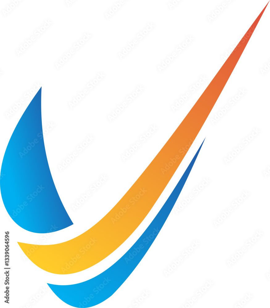 abstract wing eagle simple vector logo.arrow abstract wing eagle simple vector logo.arrow
