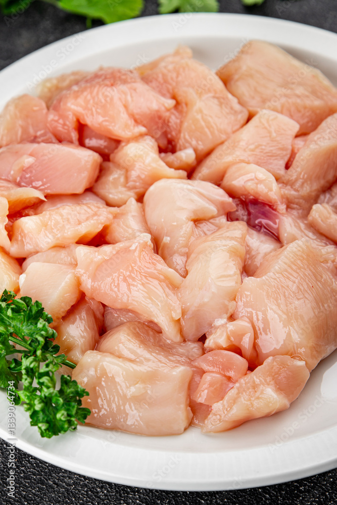 Chicken raw meat pieces of meat poultry tasty fresh delicious gourmet food background on table rustic food top view copy space keto and paleo diet Chicken raw meat pieces of meat poultry tasty fresh delicious gourmet food background on table rustic food top view copy space keto and paleo diet