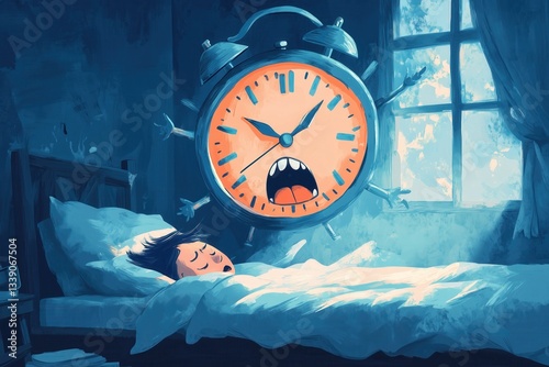 a giant alarm clock is screaming in pure rage.