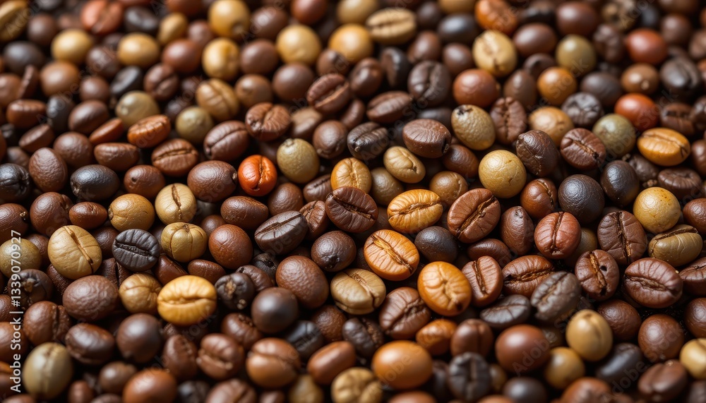 Roasting coffee beans coffee shop food photography cozy environment close-up view flavor exploration Roasting coffee beans coffee shop food photography cozy environment close-up view flavor exploration