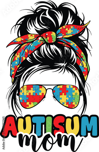 autisum love vector art design