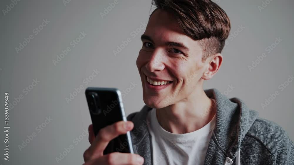 The Young Man with Smartphone The Young Man with Smartphone