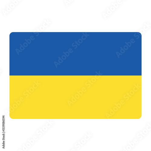 blue and yellow flag of Ukraine