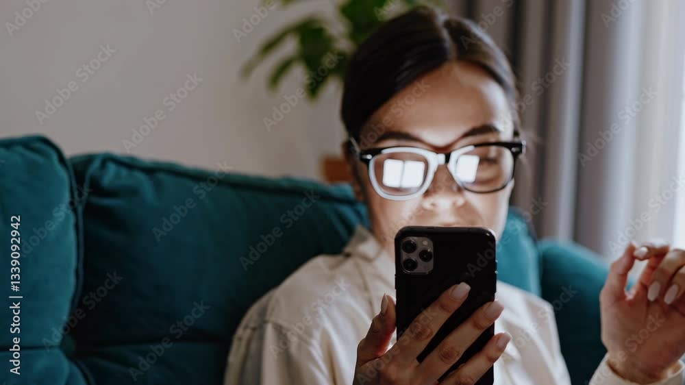 The Woman with Smartphone Glow The Woman with Smartphone Glow