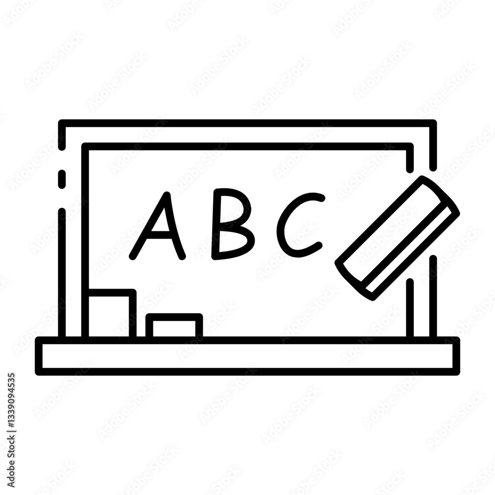 This Chalkboard icon is suitable for School, College, Education, etc This Chalkboard icon is suitable for School, College, Education, etc