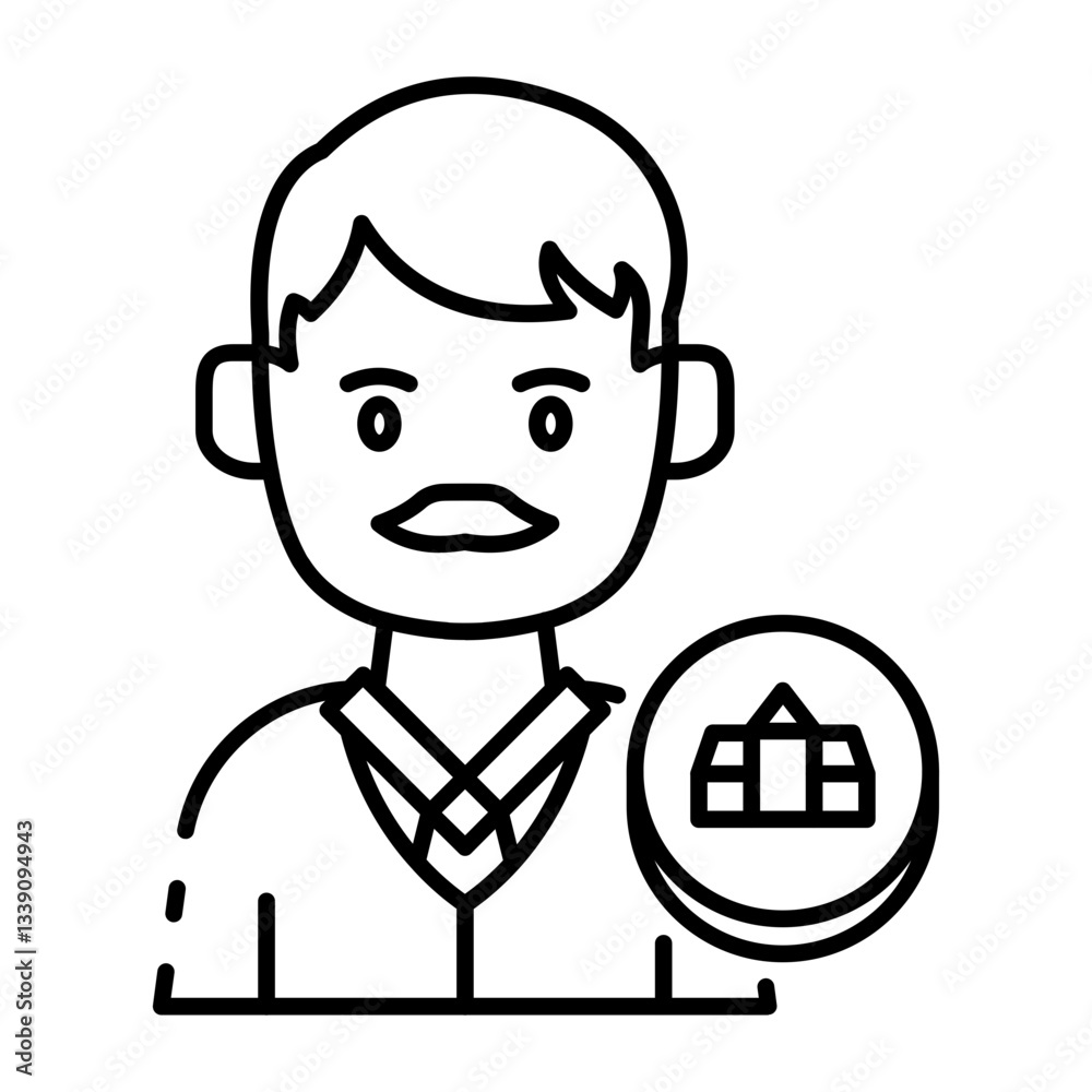 This School Principal icon is suitable for School, College, Education, etc This School Principal icon is suitable for School, College, Education, etc