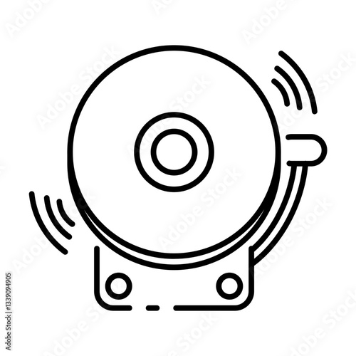 This School Bell icon is suitable for School, College, Education, etc