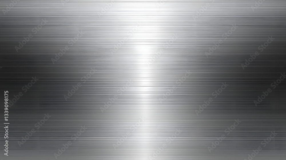 Brushed Aluminum Metallic Texture with Soft Radial Industrial Background Brushed Aluminum Metallic Texture with Soft Radial Industrial Background