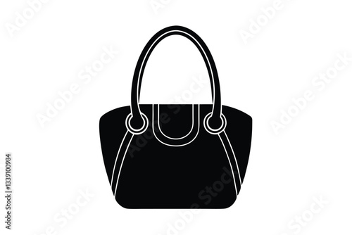 black and white shopping bag