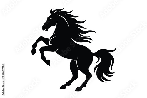 horse silhouette vector