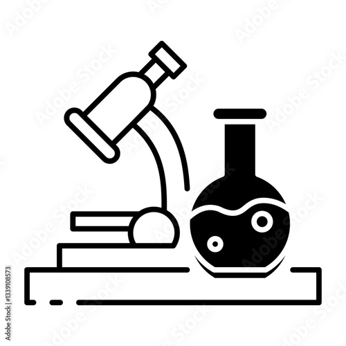 This Science Lab icon is suitable for School, College, Education, etc