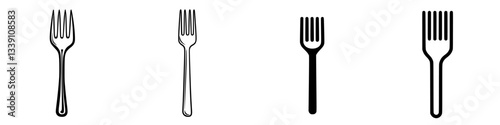 Different styles and designs of forks showcasing unique shapes and forms suitable for various dining experiences