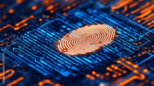 Firma digitale. Sfondo. Tecnologia. Tracce lasciate nella navigazione in rete. Identità digitale.