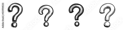 Colorful question marks illustrate curiosity and inquiry in a creative design