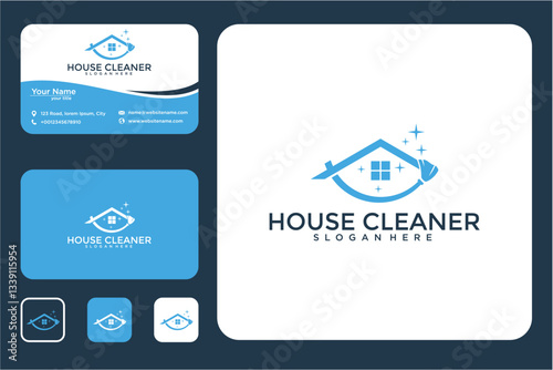 Pixel Art House Cleaning Logo Design Templates And Business Cards