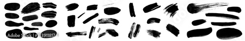 Ink Brush Stroke Splash Modern Set is a collection of grunge elements for artistic designs