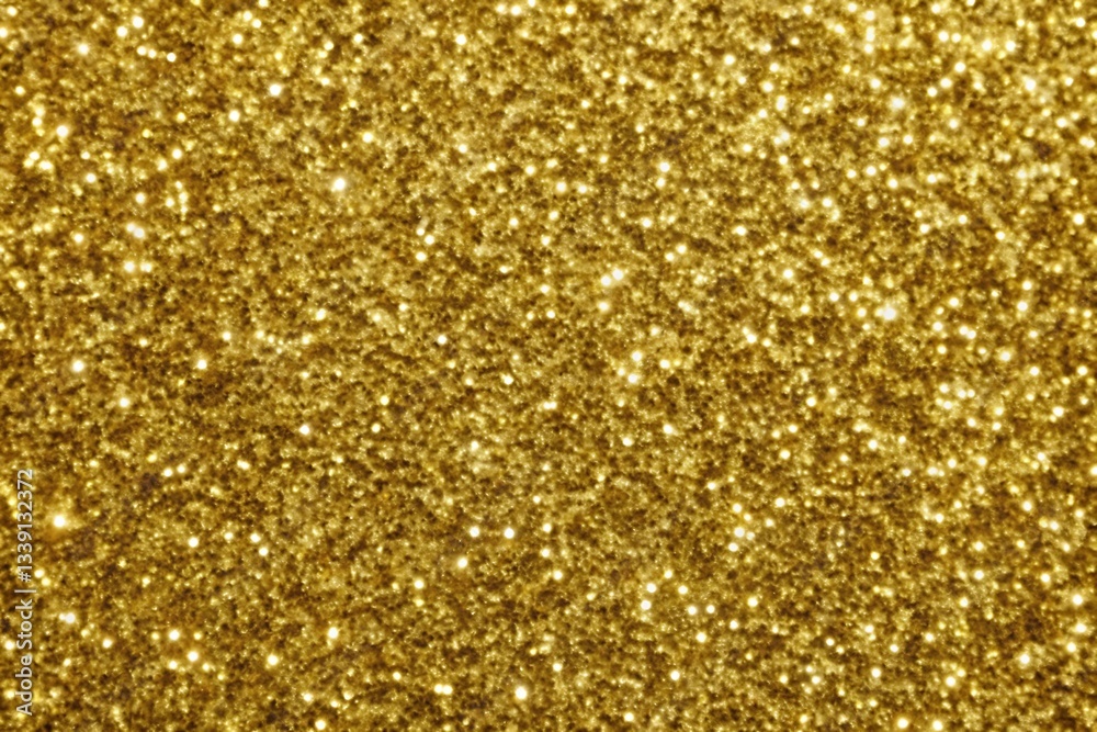 Close up of golden glitter textured background Close up of golden glitter textured background