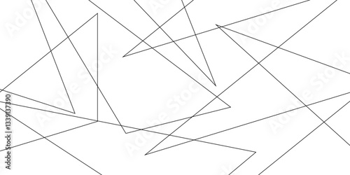 Abstract background with liens and triangles shape on white background. White and grey geometric overlapping rectangle pattern Geometric background soft shadows as patten ..White polygon textured .