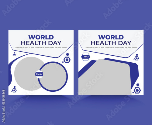 National doctors day hand drawn ig post collection, Happy Doctor's Day. July 1st. National Doctor's Day Vector Design Template. National Doctors day social media banner design template