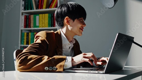 The Professional Working on Laptop