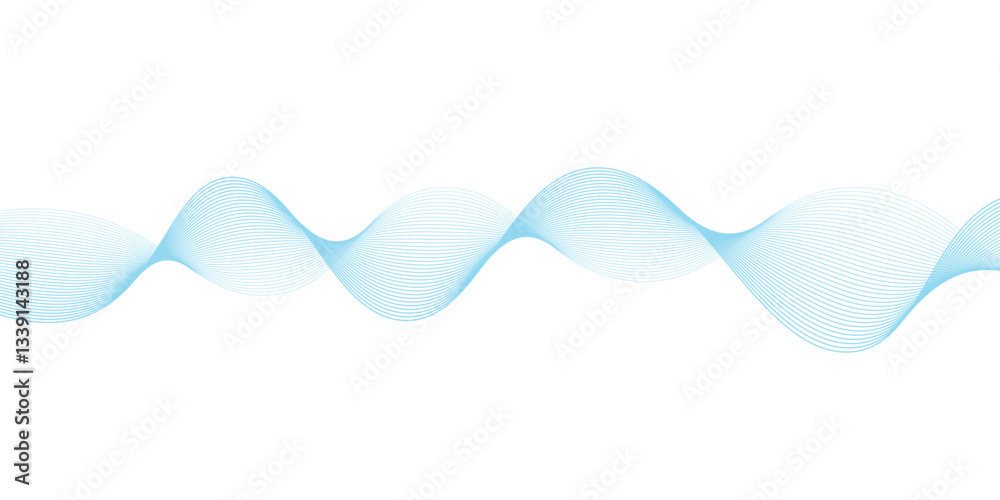 Abstract vector background with blue wavy lines. Blue wave background. Blue lines vector illustration. Curved wave. Abstract wave element. Abstract vector background with blue wavy lines. Blue wave background. Blue lines vector illustration. Curved wave. Abstract wave element.