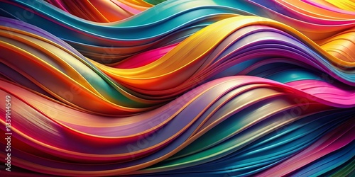 Abstract Wavy Line Art People Shapes Macro Photography Stock Photo