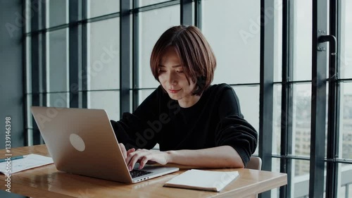 The Woman Using Laptop
