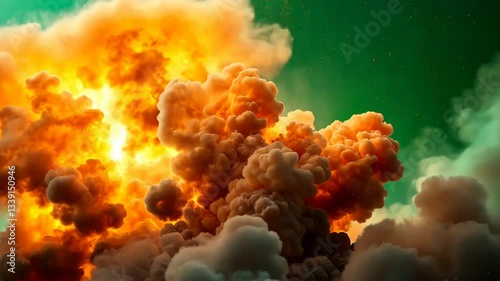 Massive Explosion Stock Footage Dramatic Fire Smoke VFX