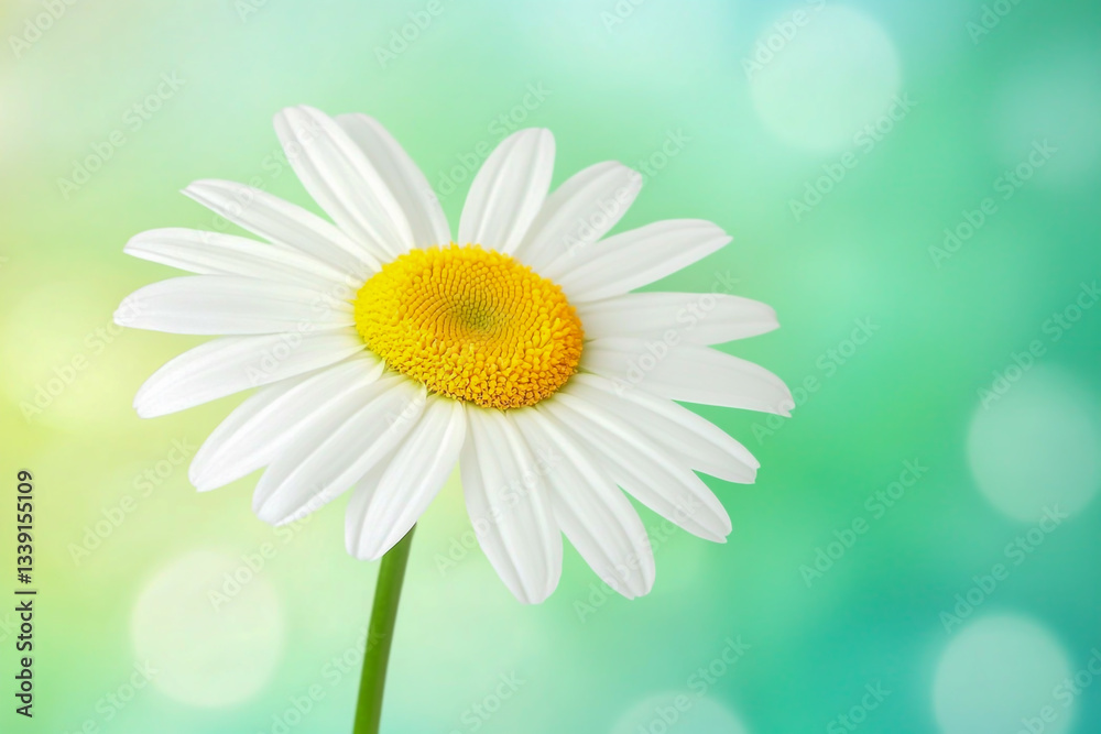 Naklejka premium daisy on green background