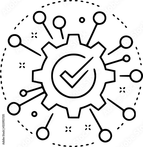 electronic techincal service icon sign vector
