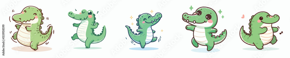 Obraz premium cartoon animal vector collection