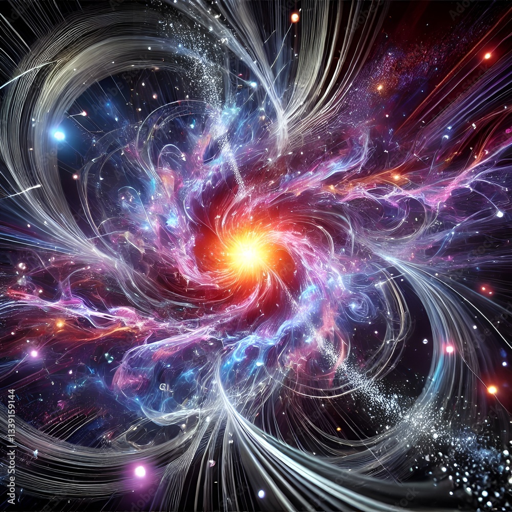 Obraz premium Neural Cascades of Quantum Intelligence - Energy Awareness