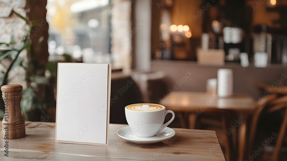 Elegant Minimalist Coffee Shop Menu Mockup Elegant Minimalist Coffee Shop Menu Mockup