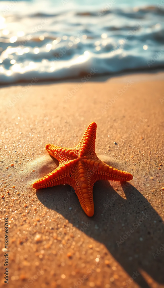 Single Starfish on Beach Single Starfish on Beach