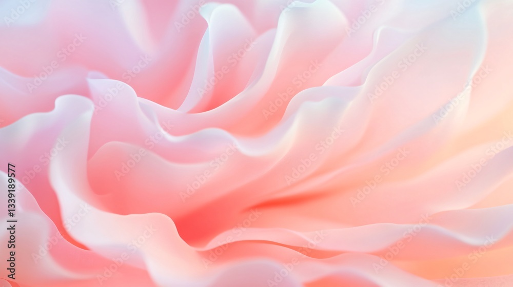 Abstract soft pastel waves, gentle pink and white flowing textures, perfect for backgrounds or calming design themes. Abstract soft pastel waves, gentle pink and white flowing textures, perfect for backgrounds or calming design themes.