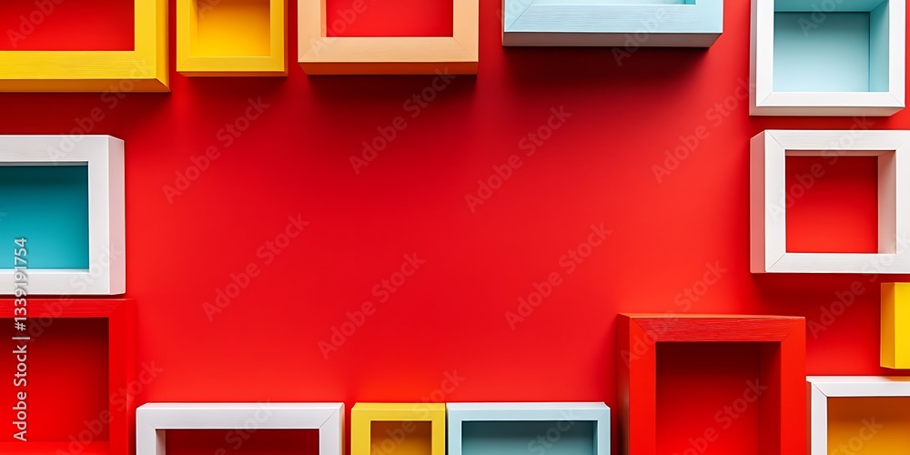 a group of wrapped presents on a red surface a group of wrapped presents on a red surface