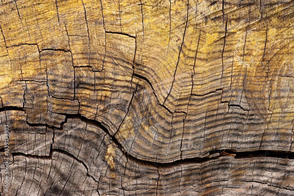 Fototapeta premium Background of wooden tree log texture