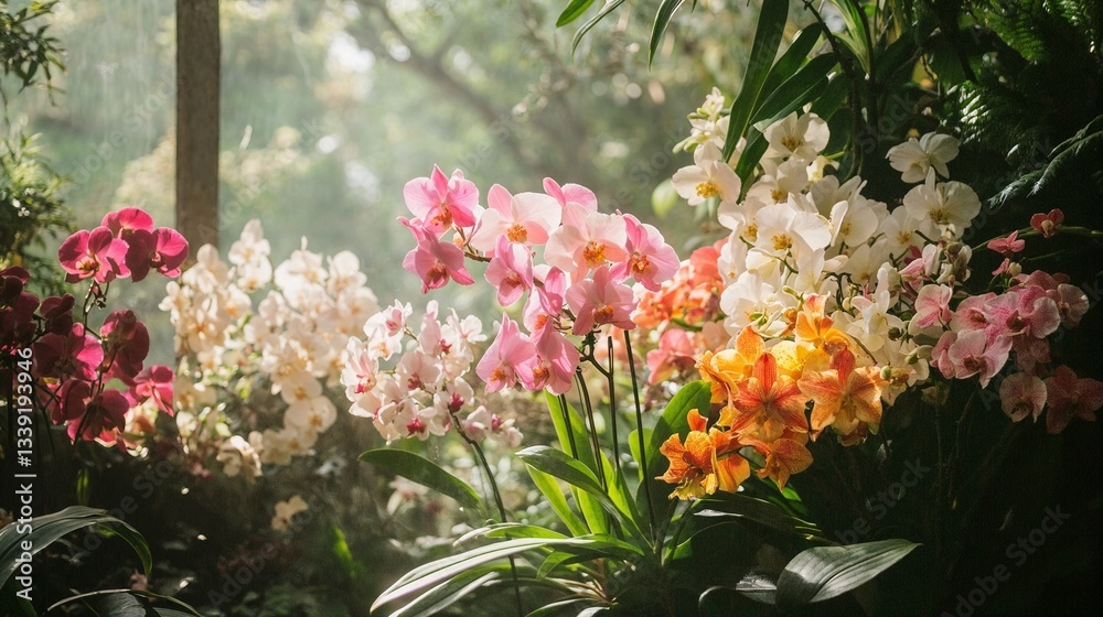 Sunlit Orchid Display Sunlit Orchid Display